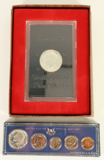 1966 US Special Mint Set & 1971 Eisenhower US Proof Dollar
