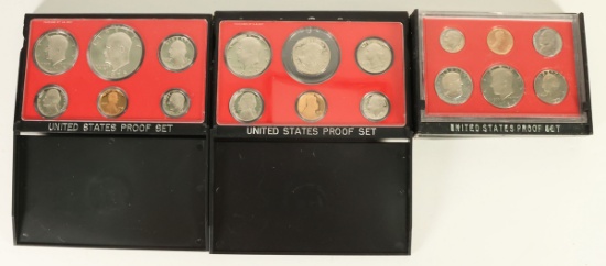 1978, 1979 & 1980 US Mint Proof Sets