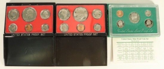 1976, 1977 & 1994 US Mint Proof Sets