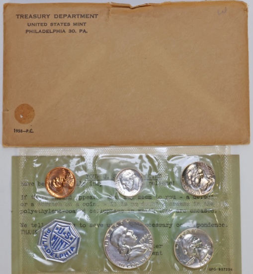 1958 US Mint Proof Coin Set
