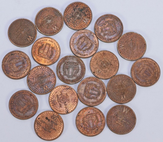 Vintage Triborough Bridge Tunnel Authority Marine Henry Hudson Cross Bay Tokens
