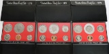 1976, 1978 & 1979 US Mint Proof Sets