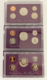 1988, 1992 & 1993 US Mint Proof Sets