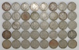 40 Liberty V Nickels; Various Dates 1904 to 1909