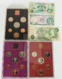 1978, 1979 & 1980 Coinage Of The United Kingdom & Northern Ireland
