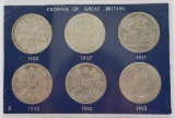1935-1965 Crowns of Great Britain Commemorative Set