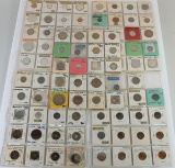 5 Coin Collection Pages of Foreign Coins