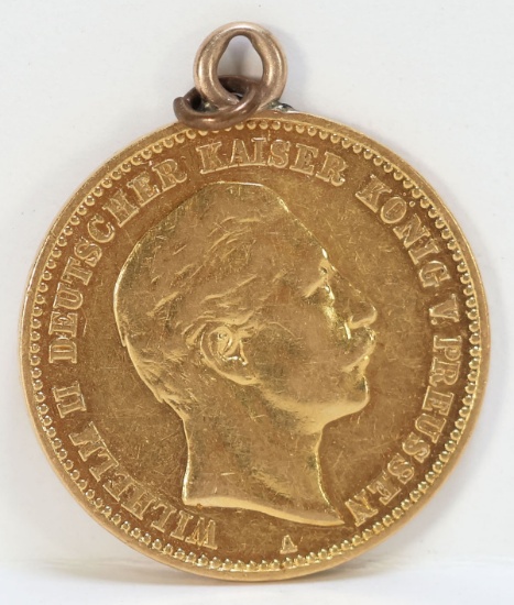 1890 A Gold German Prussia 10 Mark