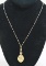 18k Bucherer Swiss Watch Pendant, w/ 18K Gold Necklace , 15.4 Grams