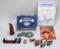 Dominoes & Word Pun Game, Signed Wooden Ducks & More