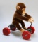 Vtg 1993 Steiff Record Peter Jocko Monkey Pull Toy