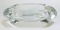 Baccarat France Crystal Elongated Hexagon Dish