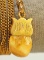 Antique  BPOE Elks Tooth Watch Fob w/ Long Chain