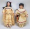2 - Porcelain Faced Indian Dolls