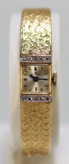 18K Gold Bucherer Swiss Made Ladies Watch, 41.9 Grams