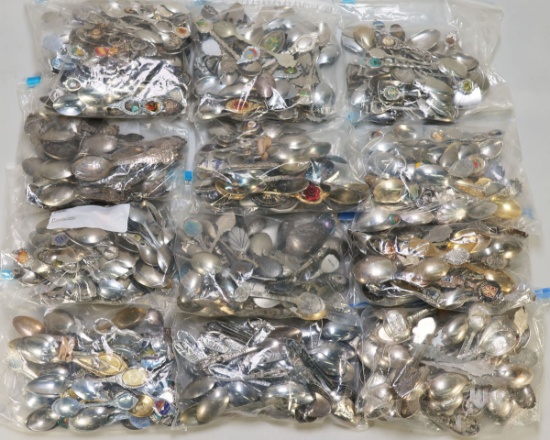 16.7 Lbs Of Collector Spoons