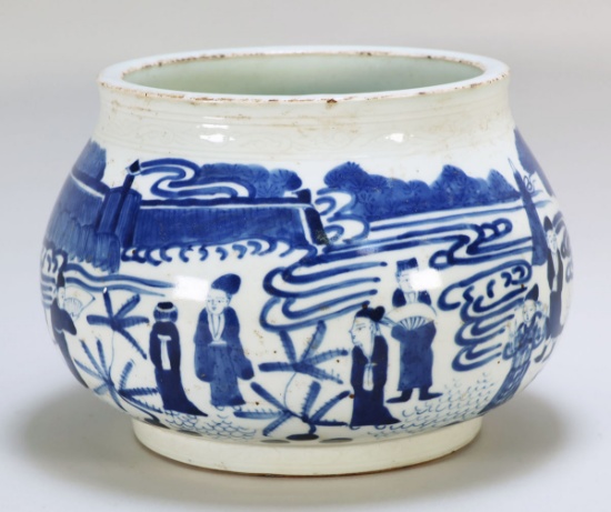 Chinese Blue & White Washer