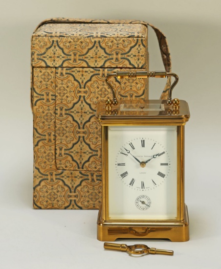 Matthew Norman of London, 1751 Grande Corniche Striking Repeater Alarm 8 Day Carriage Clock