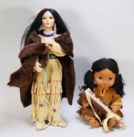 Indian Princess & Baby Indian Dolls
