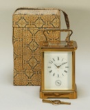 Matthew Norman of London, 1751 Grande Corniche Striking Repeater Alarm 8 Day Carriage Clock