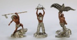 Proud Warrior, Good Hunting & The Eagle's Gift Pewter Figurines