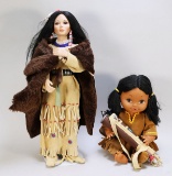 Indian Princess & Baby Indian Dolls