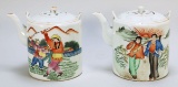 2 Chinese Famille Rose Rea Pots
