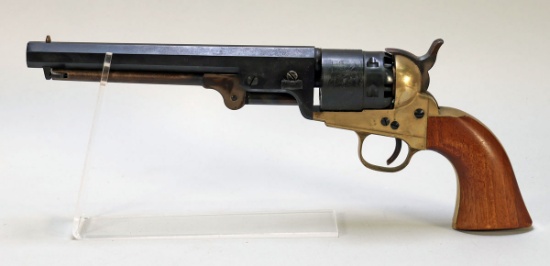 1851 "Colt Navy" Revolver, 6 shot, 7" Barrel, Percussion Cap, Black Powder, Italy