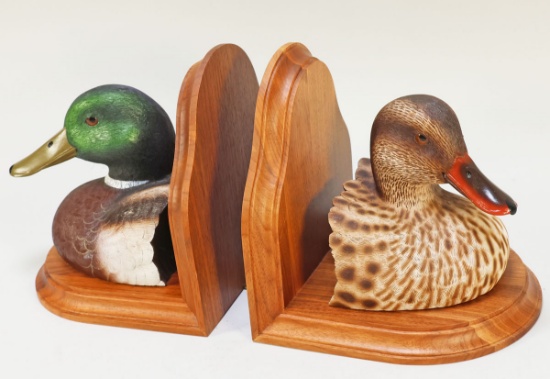 Shaker Prairie Duck Bookends