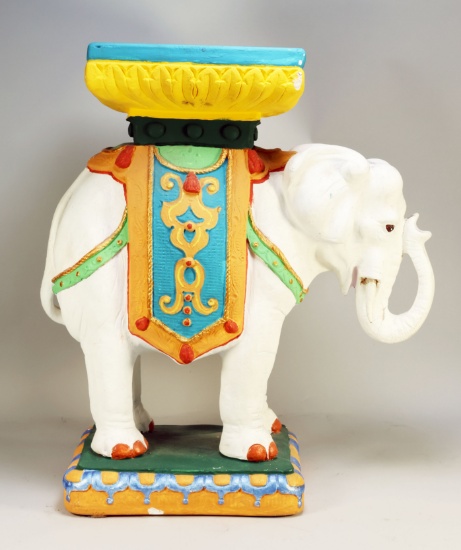 Ceramic Elephant Garden Stool/Table Base