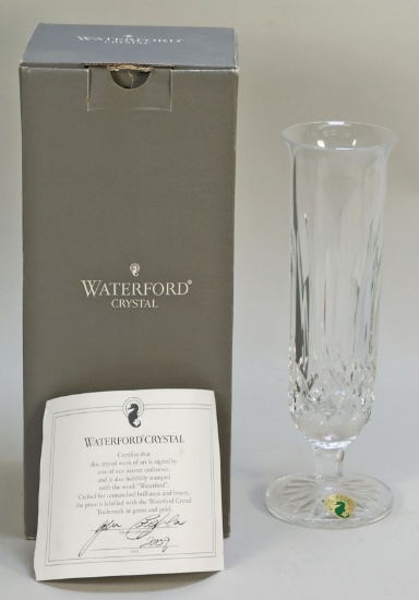 Waterford Crystal Vase, Signed, w/ Box