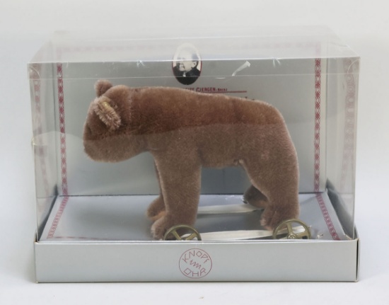 Steiff Limited Edition Bear On Wheels, A85 - 008740 w/ Box