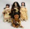 4 Native American Dolls