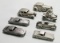 7 Danbury Mint Pewter Cars