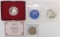 1982 George Washington 90% Silver Commemorative Half Dollar, Eisenhower UNC Silver Dollar &