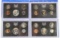 4 U.S. Proof Sets; 1969, 1970, 1971, 1972