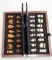 Asian Faux Ivory Hand Carved Chess Set