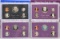 4 U.S. Proof Sets; 1983, 1984, 1985, 1986