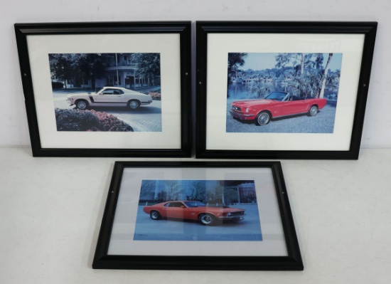 Vintage Mustang Prints - Framed