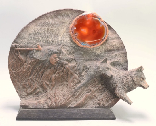Limited Edition Rick Cain "Alphascape" Art Sculpture, 1397/2000, 1991