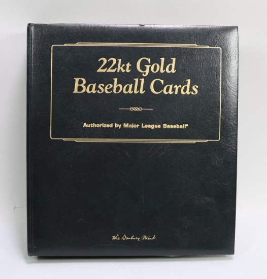 22K Gold Baseball Cards, By The Danbury Mint