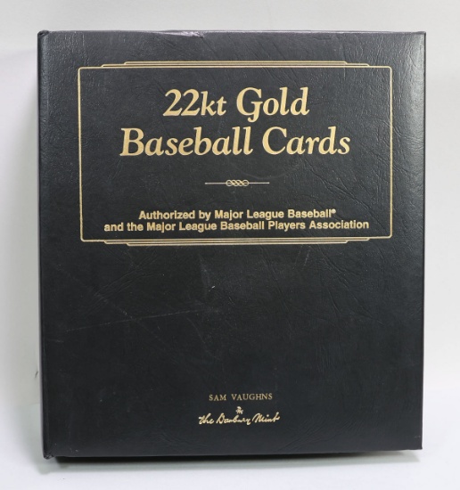 2nd Binder Of 22K Gold Baseball Cards, By The Danbury Mint