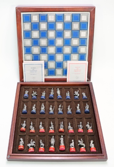 Battle Of Waterloo Chess Set By The Franklin Mint