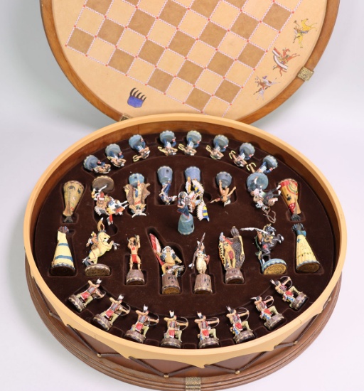 The American Indian Chess Set By The Franklin Mint