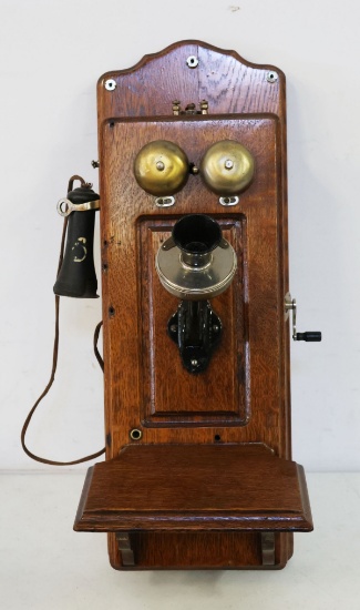 Antique B-R Electric & Telephone MFG Co Manual Wall Phone