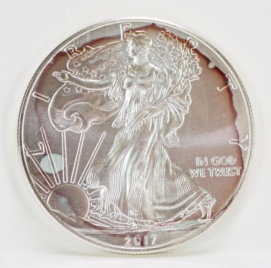 2017 Walking Liberty Silver Eagle Dollar; 1 oz. Fine Silver
