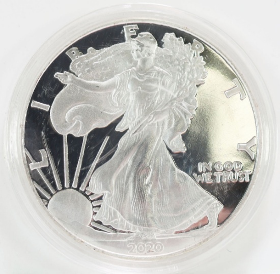 2020 Walking Liberty Silver Eagle Dollar; 1 oz. Fine Silver