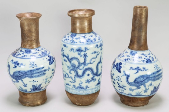 3 Pieces of Small Chinese Porcelain Vases