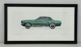 1965 Ford Mustang Signed & Numbered Print 27/200, By  Stephenson