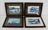 4 Woody Wagon Prints - Framed